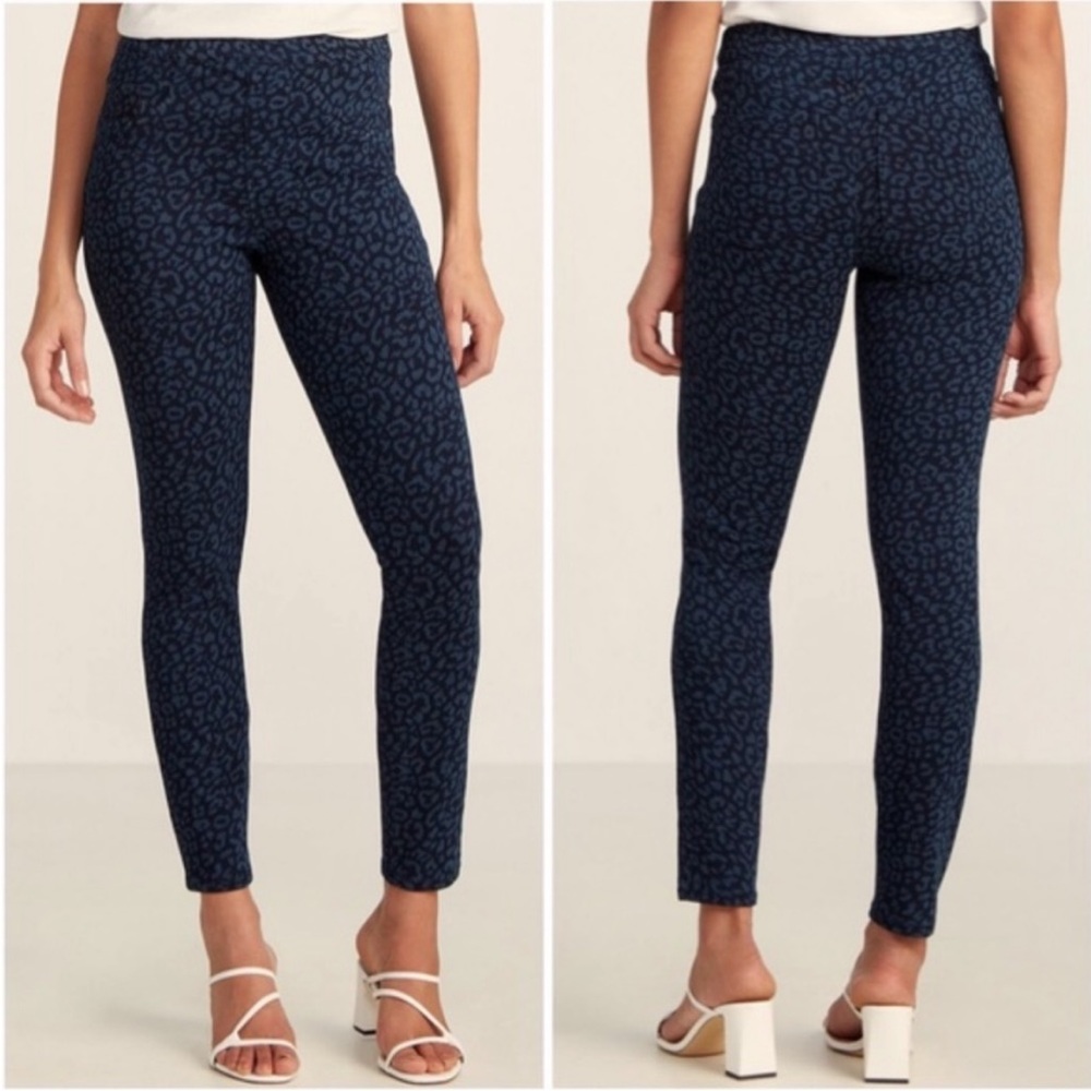 Spanx Cheetah Animal Print Denim Jeanish Legging XL